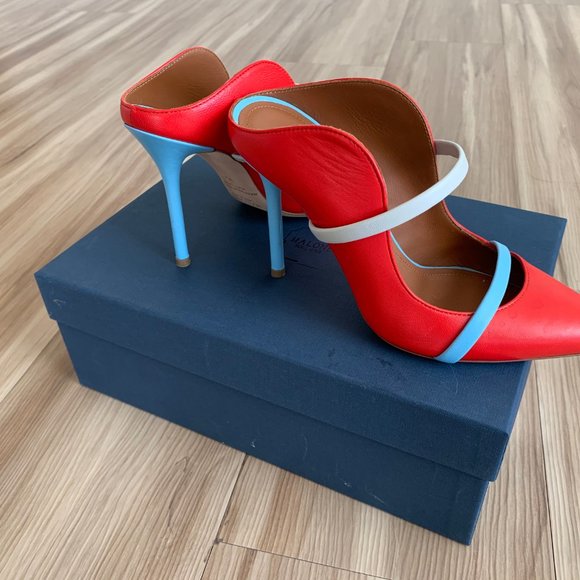 MALONE SOULIERS Flame Red, Ice, Blue high heels - Picture 3 of 5